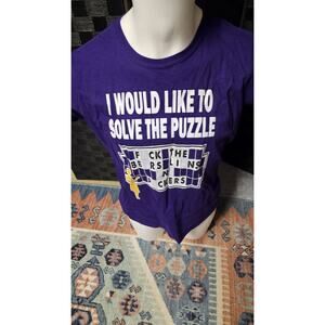 Looe To Finish Puzzle Comical Shirt Large A505